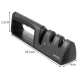 3-Step Knife and Scissors Sharpener (Black)