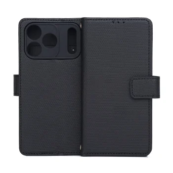 TFO Smart Triangle Wallet Case for iPhone 17 Pro 6.3", Black