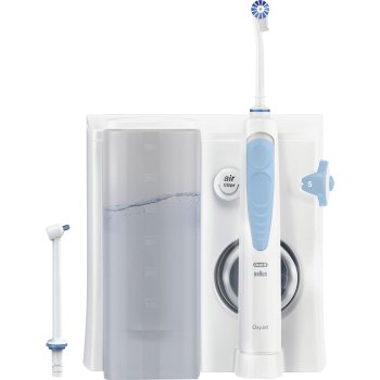 Ирригатор полости рта Oral-B OxyJet с 2 насадками, Белый/Синий