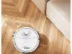 Automatic cordless robot vacuum cleaner with brushes, white