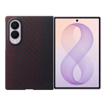 Samsung Carbon Magnet Case for Samsung Galaxy Z Fold 8 with MagSafe, Red