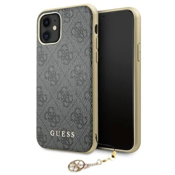 Guess iPhone 11 / XR Case 4G Charms Collection, Grey