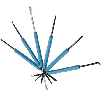 Set of 6 tools hooks scrapers