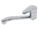 Kitchen Sink Faucet with Long Spout, Chrome