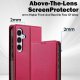 Samsung Galaxy A55 ( SM-A556B/DS ) LC.IMEEKE PU Leather Wallet Protective Book Case Cover, Red