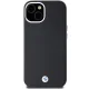 BMW iPhone 15 / 14 / 13 Case Signature Wrapped Metal MagSafe, Black