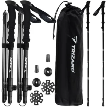 Trekking Poles + Accessories 2 Pcs Trizand 24396
