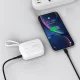 Dudao K32 22.5W 10000 mAh Power Bank with Built-in USB-C/Lightning Cables - White
