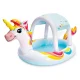 Inflatable Kids Pool with Canopy Intex Unicorn 58435, 254x132x109 cm