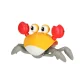 Interactive Crawling Crab Toy with Sensor and Music, Red
