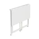 Maclean Folding Desk, White, Mobile, 100x50cm