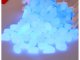 Fluorescent Lighting Stones, Glowing Pebbles, Blue, Pack of 100