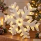 LED Window Decoration Snowflake, 40 cm, White