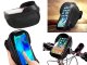 Bicycle Front Handlebar Bag with Waterproof Clear 6.8\" Phone Window Pouch Compartment