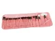 Professional Makeup Brush Set (24 pcs) with Case, Pink/Black