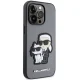 Apple iPhone 14 Pro 6.1\" Karl Lagerfeld Saffiano Karl&Choupette Case Cover (KLHCP14LSANKCPG), Silver
