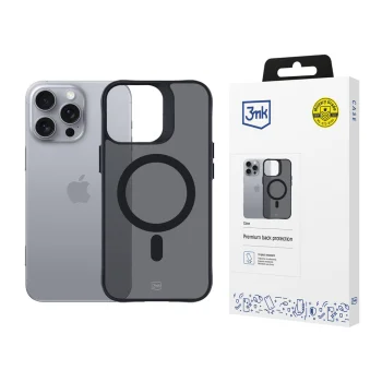 3mk iPhone 16 Pro Max Case Smoke MagCase, Semi-Transparent