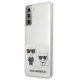 Karl Lagerfeld Samsung Galaxy S21+ Case Karl & Choupette, Transparent