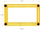 Multi-Angle Measuring Ruler and Shape Template Tool, Yellow