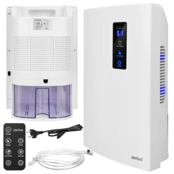 Zortiva 2-in-1 Dehumidifier 90W 1800 ml up to 30 m² White