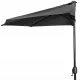 Half Patio Umbrella for Balcony and Terrace 2.7m MultiGarden, Grey