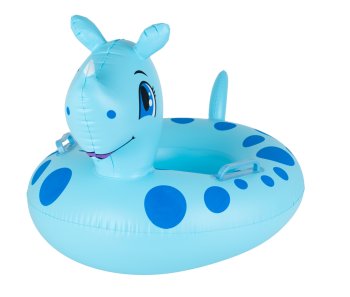 Children's Inflatable Water Mattress Swimming Ring with Seat (1-3 years), Rhino