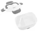 Electric Heated Lunch Box 1.1 L, White and Grey
