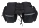 Bicycle Rear Rack Pannier Bag RW1 with 4 Compartments, Black