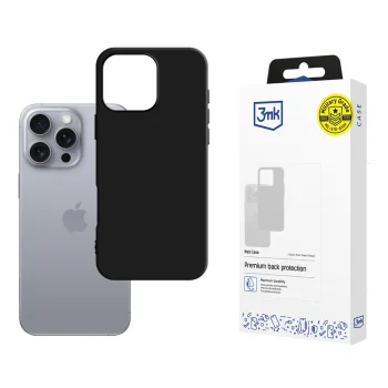 3mk Matt Case for iPhone 16 Pro Max, Black