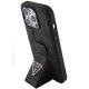 Guess iPhone 15 Pro Max Case Grip Stand 4G Triangle Strass, Black