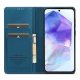 Samsung Galaxy A55 ( SM-A556B/DS ) LC.IMEEKE PU Leather Wallet Protective Book Case Cover, Blue