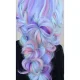 Soulima Synthetic Ombre Hair, Blue/Purple, 60 cm