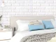 Self-Adhesive 3D Wall Panel, White Brick, Foam, 70x77 cm