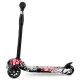 Ricokids Piko 3-Wheel Scooter - Black with Red and White Patterns | Kids\' Safe Ride
