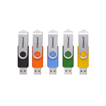 Intenso Office Line 32 GB USB 3.2 Flash Drive Multipack, 5 Pack