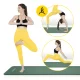 4FIZJO Fitness and Yoga Mat NBR 180x60x1 cm, Sage Green