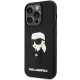 Karl Lagerfeld iPhone 14 Pro Case 3D Rubber Icon, Black