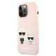 Karl Lagerfeld iPhone 13 / 13 Pro Case Silicone Karl & Choupette, Light Pink