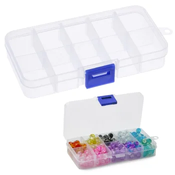 Transparent Organizer Box with 10 Compartments