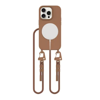 Tech-Protect iPhone 14 Pro Case MagNecklace MagSafe, Brown