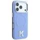 Karl Lagerfeld Grained Kameo MagSafe Case for iPhone 18 Pro / 17 Pro, Light Blue