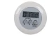 Electronic Kitchen Timer with LCD Display and Magnet, White