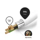 SBS USB-C to Lightning Cable MFi Certified, 1m, White