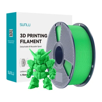Sunlu PLA+ 2.0 3D Printer Filament, 1.75 mm, Green