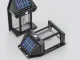 Solar Lamp with Motion and Dusk Sensor, Waterproof, 600lm, Black