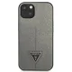 Guess Saffiano Triangle Logo Case for iPhone 13 mini, Silver