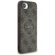 Guess 4G Ring Classic Logo MagSafe Case for Apple iPhone 16e, Brown