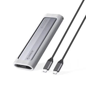 Orico AXM2F M.2 SATA SSD USB-C 3.2 Disk Case, Gray