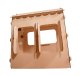 Wooden Garden Playhouse for Kids with Chalkboard and Table, 86 x 137 x 105 cm