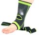 Ankle stabilizer brace with Velcro strap, black-green